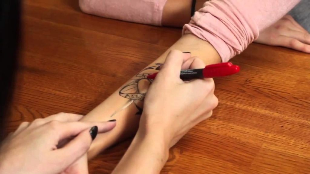 feutre tatouage temporaire